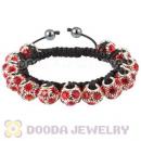 Fashion Handmade Style TresorBeads Bracelets With Red Crystal Beads And Hematite