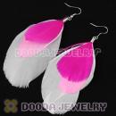 Colorful Triple Layer Tibetan Jaderic Bohemia Feather Earrings Wholesale
