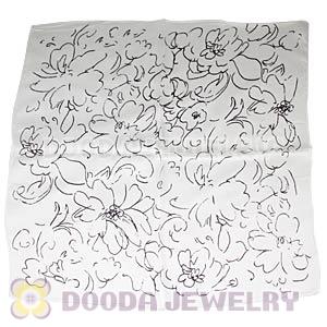 Printed Silk Scarf 50X50cm Small Square Satin Pure Silk Scarves Wholesale