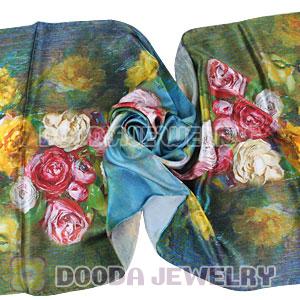 Cheap Designer Silk Scarves 170×50cm Long Oblong Silk Scarves Wholesale