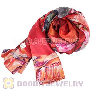 Cheap Designer Silk Scarves 170×50cm Long Oblong Silk Scarves Wholesale