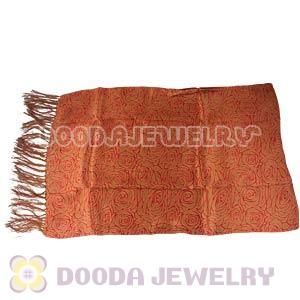 Long Oblong Fringed Silk Scarves 170×50cm Silk Scarf Painting Wholesale 