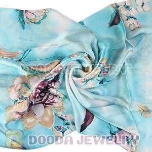 Long Oblong Fringed Silk Scarves 170×50cm Silk Scarf Painting Wholesale 