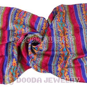 Long Oblong Fringed Silk Scarves 170×50cm Silk Scarf Painting Wholesale 