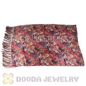 Long Oblong Fringed Silk Scarves 170×50cm Silk Scarf Painting Wholesale 