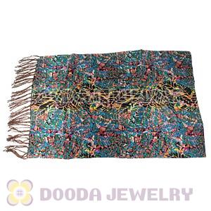 Long Oblong Fringed Silk Scarves 170×50cm Silk Scarf Painting Wholesale 