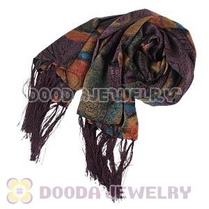 Long Oblong Fringed Silk Scarves 170×50cm Silk Scarf Painting Wholesale 