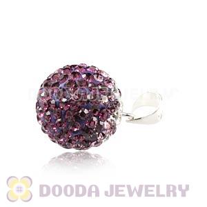 12mm Sterling Silver Czech Crystal Pendants Wholesale