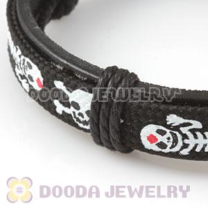 Fashion Wristbands Friendship Skull Handmade Leather Bracelets Wholesale