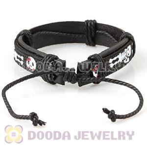 Fashion Wristbands Friendship Skull Handmade Leather Bracelets Wholesale