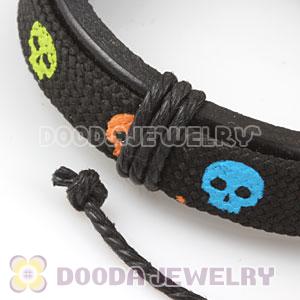 Fashion Wristbands Friendship Handmade Skull Leather Bracelets Wholesale