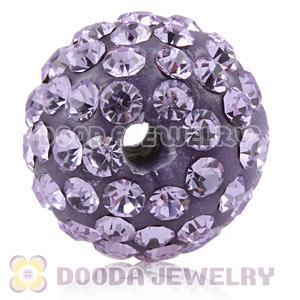 12mm Pave Lavender Czech Crystal Ball Bead Wholesale