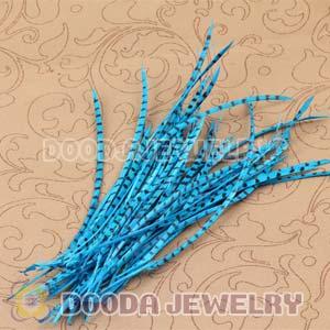 Green Striped Goose Biots Loose Feather Hair Extensions Wholesale