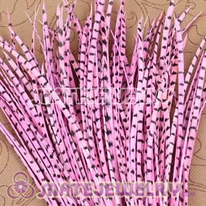Wholesale Pink Striped Goose Biots Loose Feather Hair Extensions 