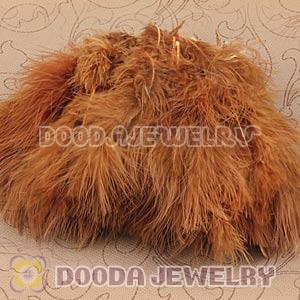 Natural Grizzly Fluffy Short Rooster Feather Hair Extensions Wholesale