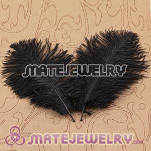 Wholesale Black Plumes Big Flake Ostrich Feather Hair Extensions 