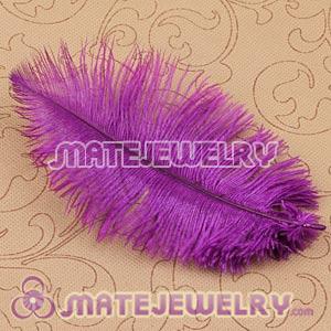 Wholesale Purple Plumes Big Flake Ostrich Feather Hair Extensions 