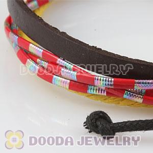 Fashion Wristbands Friendship Handmade Leather Bracelets Wholesale