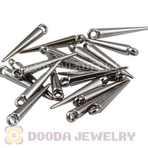 22mm Plated Gun Black Basketball Wives Earring Spike Beads Wholesale 