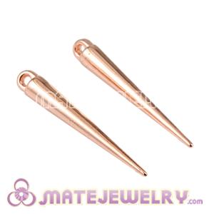 Wholesale 34mm Rose Gold Plated Basketball Wives Spike Earring Beads 