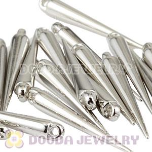 Cheap 34mm Platinum Plated Basketball Wives Spike Beads Wholesale 