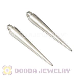 34mm Platinum Plated Basketball Wives Spike Beads Wholesale 