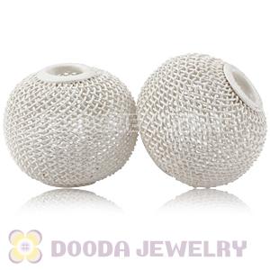 30mm Large Mesh Ball Beads For  Basketball Wives Earrings
