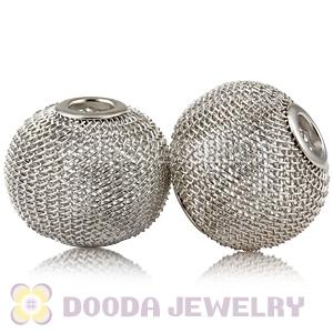 30mm Large Mesh Ball Beads For  Basketball Wives Earrings