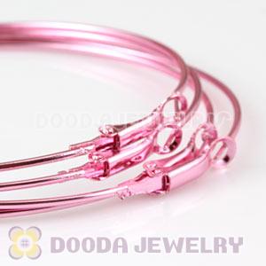 70mm Basketball Wives Pink Plain Hoop Earrings Wholesale