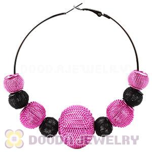 70mm Basketball Wives Mesh Hoop Earrings Wholesale