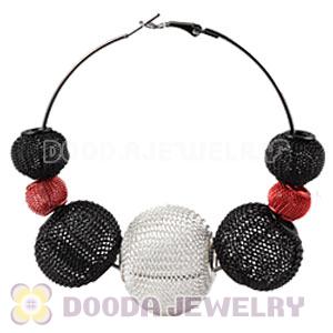 70mm Basketball Wives Mesh Hoop Earrings Wholesale