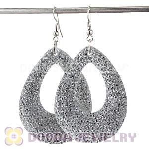 Cheap Basketball Wives Inspired Bamboo White Crystal  Earrings 