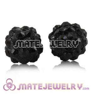 Wholesale 10mm Black Basketball Wives Resin Beads 