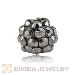10mm Basketball Wives Grey Resin Earring Beads Wholesale 