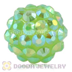 Wholesale 12mm Basketball Wives Resin Rhinestone Ball Beads For Earrings