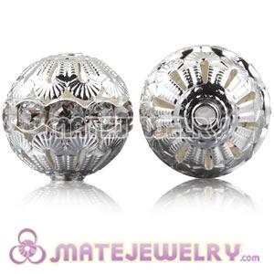 Wholesale 17mm Alloy Basketball Wives Crystal Beads 