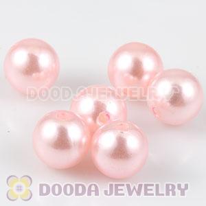 10mm Basketball Wives Pink ABS Pearl Beads Wholesale 