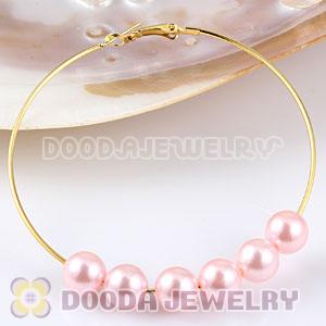 10mm Basketball Wives Pink ABS Pearl Beads Wholesale 
