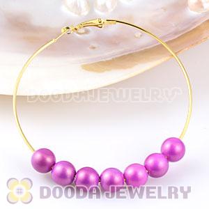 10mm Basketball Wives Pink ABS Beads Wholesale 