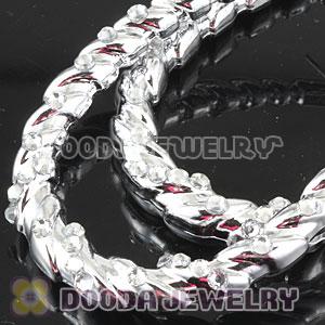 Cheap 50×70mm Basketball Wives Bamboo Crystal Hoop Earrings Wholesale