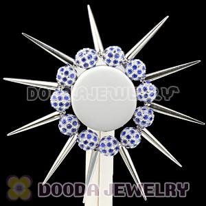 Cheap Blue Basketball Wives Inspired Spike Bracelets Wholesale