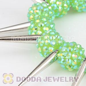 12mm Green Resin Beads Basketball Wives Inspired Spike Bracelets Wholesale