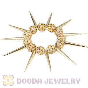 Cheap Gold Basketball Wives Inspired Spike Bracelets Wholesale