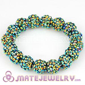 Wholesale Basketball Wives Bracelets With 12mm Resin Beads 