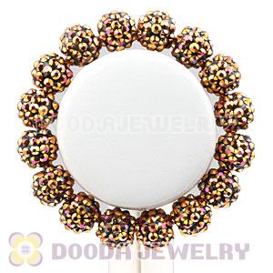 12mm Resin Beads Basketball Wives Bracelet Wholesale