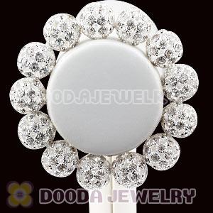 16mm Silver Rhinestone Basketball Wives Bracelets Wholesale