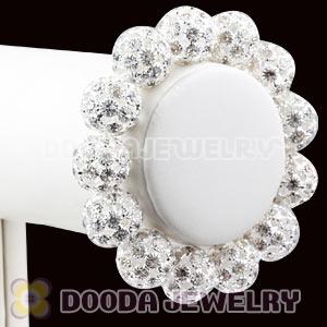 16mm Silver Rhinestone Basketball Wives Bracelets Wholesale