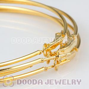 80mm Gold Plated Basketball Wives Plain Hoop Earrings Wholesale