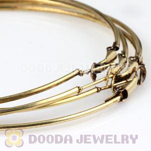 90mm Bronze Plated Basketball Wives Plain Hoop Earrings Wholesale