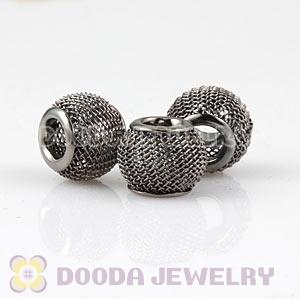12mm Basketball Wives Grey Mesh Beads For Hoop Earrings Wholesale 
